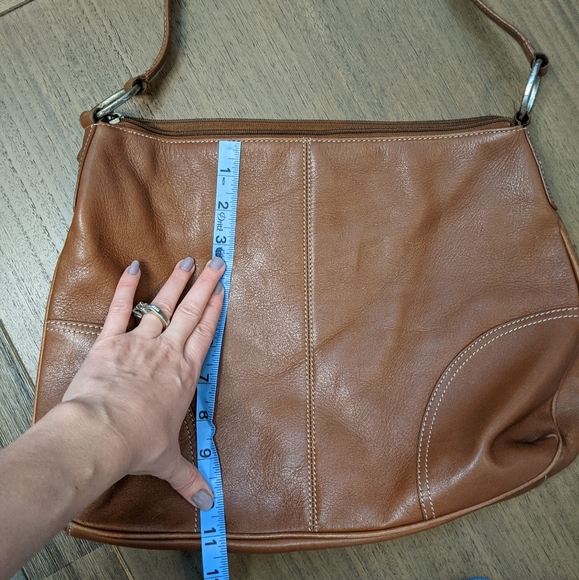 Fossil Brown Leather Shoulder Bag - Picture 2 of 9